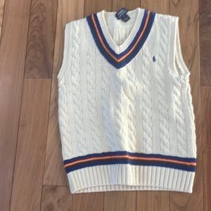 Polo sweater vest, size 7